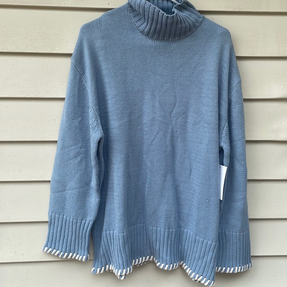 Amalie star mock neck sweater